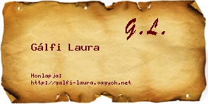 Gálfi Laura névjegykártya